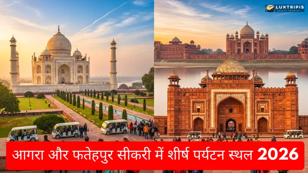 Tourist Places in Agra and Fatehpur Sikri 2026 आगरा और फतेहपुर सीकरी की बेस्ट जगहें 3 आगरा और फतेहपुर सीकरी में शीर्ष पर्यटन स्थल 2026