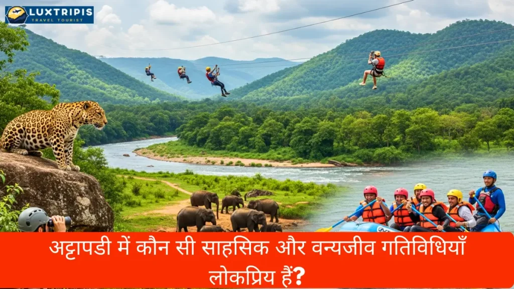 अट्टापडी में कौन सी साहसिक और वन्यजीव गतिविधियाँ लोकप्रिय हैं?