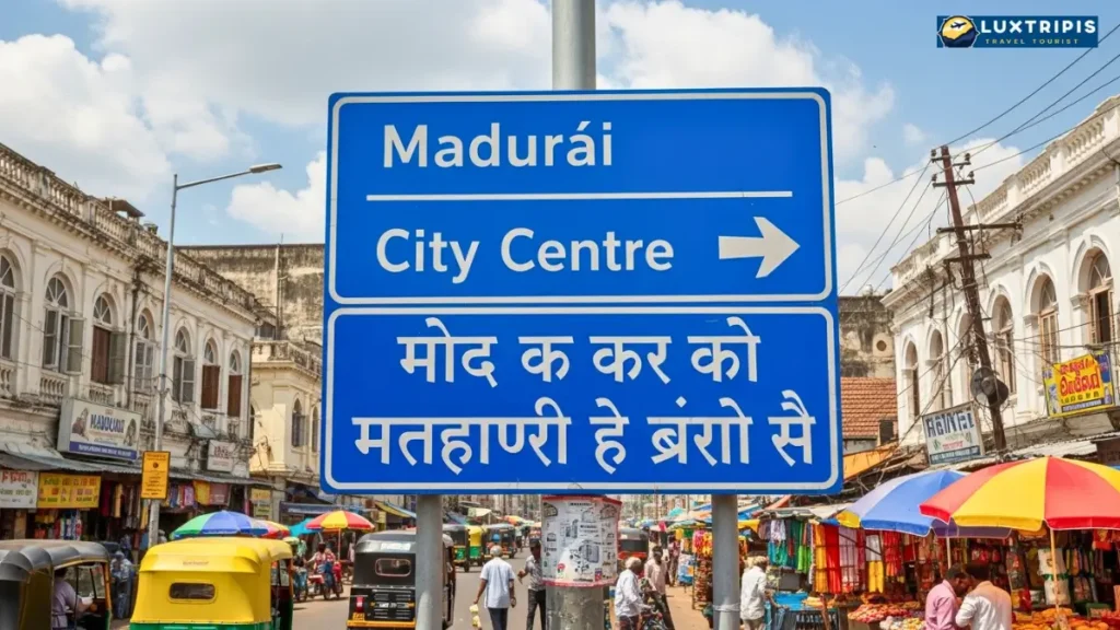 Madurai से दूरी शहर के केंद्र में