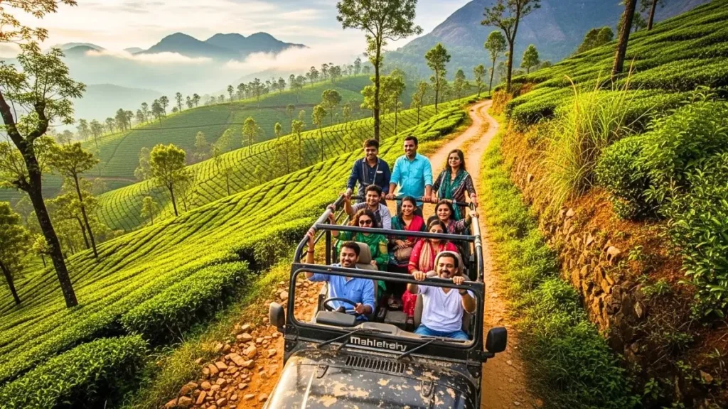 Jeep Safari Munnar 2026 Safari के बाद इन Tourist Places को जरूर देखें 100 KM Distance Route Map Timings और Hotel Booking की पूरी Expert Travel Guide 3 Jeep Safari Munnar Hidden Trails