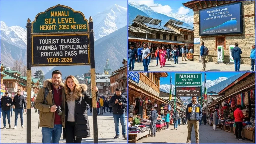 Manali की Sea Level Height