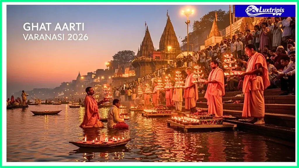 Dashashwamedh Ghat Aarti 2026 Boat Booking, Timings और Best Spot की पूरी जानकारी 3 Ghat Aarti Varanasi 2026